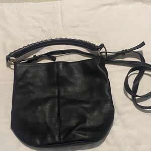 Express Black Studded Shoulder Bag